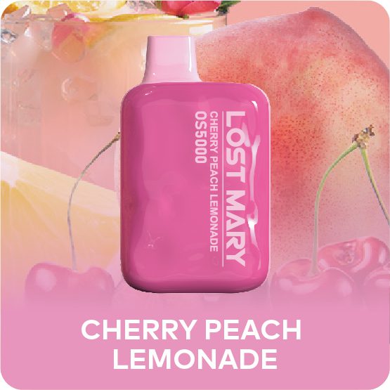 Cherry Peach Lemonade - Lost Mary OS5000 50MG 10ml