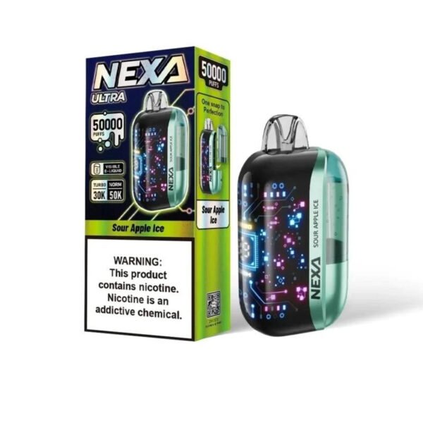 Sour Apple Ice - Nexa Ultra 50,000 Puffs 20ml Disposable