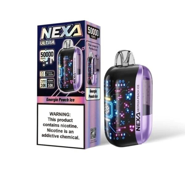 Georgia Peach Ice - Nexa Ultra 50,000 Puffs 20ml Disposable