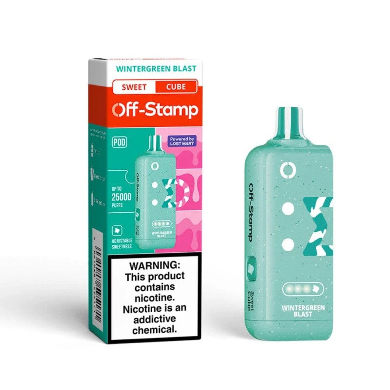 Wintergreen Blast (Classic) - Off Stamp X-Cube Disposable Pod (Only Pod) 1 Wintergreen Blast (Classic) - Off Stamp X-Cube Disposable Pod (Only Pod)