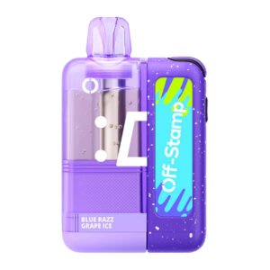 Blue Razz Grape Ice Off Stamp X Cube Crystal 35,000 Puffs Disposable Kit