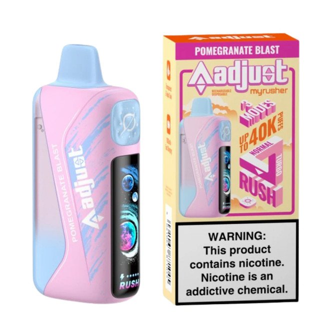 Pomegranate Blast – Adjust MyRusher 40K Puffs Disposable Vape 1 Pomegranate Blast – Adjust MyRusher 40K Puffs Disposable Vape