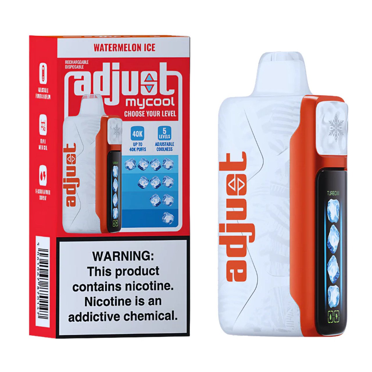 Watermelon Ice – Adjust MyRusher 40K Puffs Disposable Vape 1 Watermelon Ice – Adjust MyRusher 40K Puffs Disposable Vape