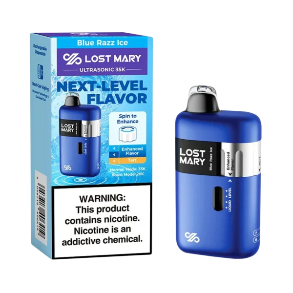 Blue Razz Ice - Lost Mary Ultrasonic 35K Puffs Disposable Vape