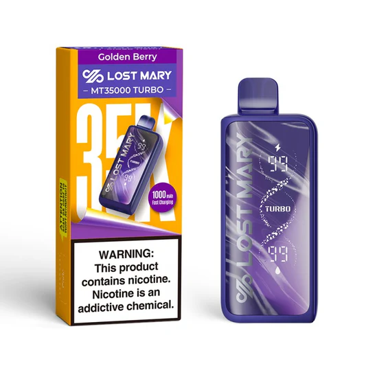 Golden Berry Lost Mary MT35000 Turbo Disposable Vape 1 Golden Berry Lost Mary MT35000 Turbo Disposable Vape