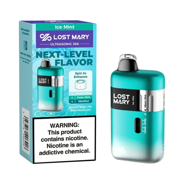 Ice Mint - Lost Mary Ultrasonic 35K Puffs Disposable Vape