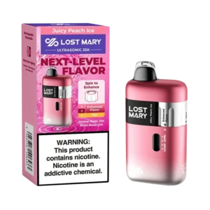 Juicy Peach Ice - Lost Mary Ultrasonic 35K Puffs Disposable Vape