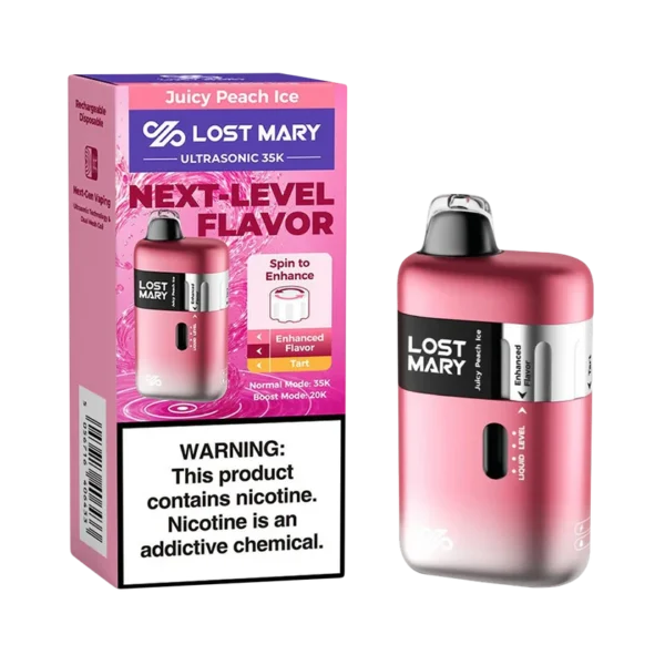 Juicy Peach Ice Lost Mary Ultrasonic