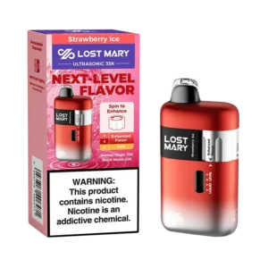 Strawberry Ice - Lost Mary Ultrasonic 35K Puffs Disposable Vape
