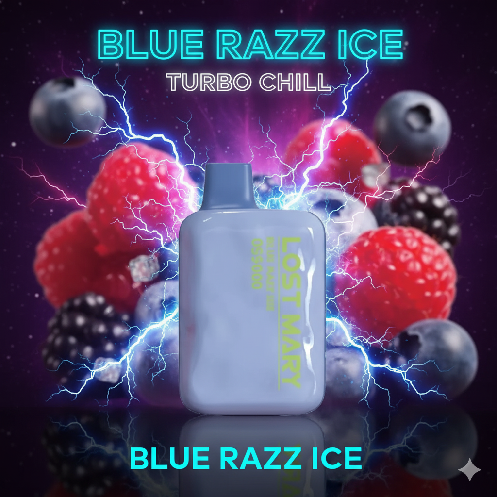 Blue Razz Ice Lost Mary OS5000 Vape – Disposable
