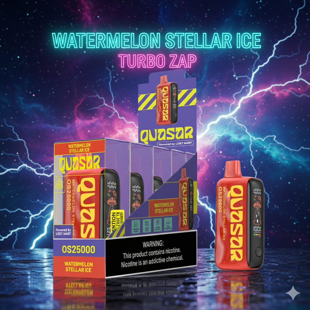 Watermelon Stellar Ice Lost Mary Quasar OS25000 Vape